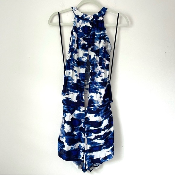 NEW Revolve Michael Stars Cross Back Passport Blue Tie Dye Halter Women’s XS - Picture 4 of 11